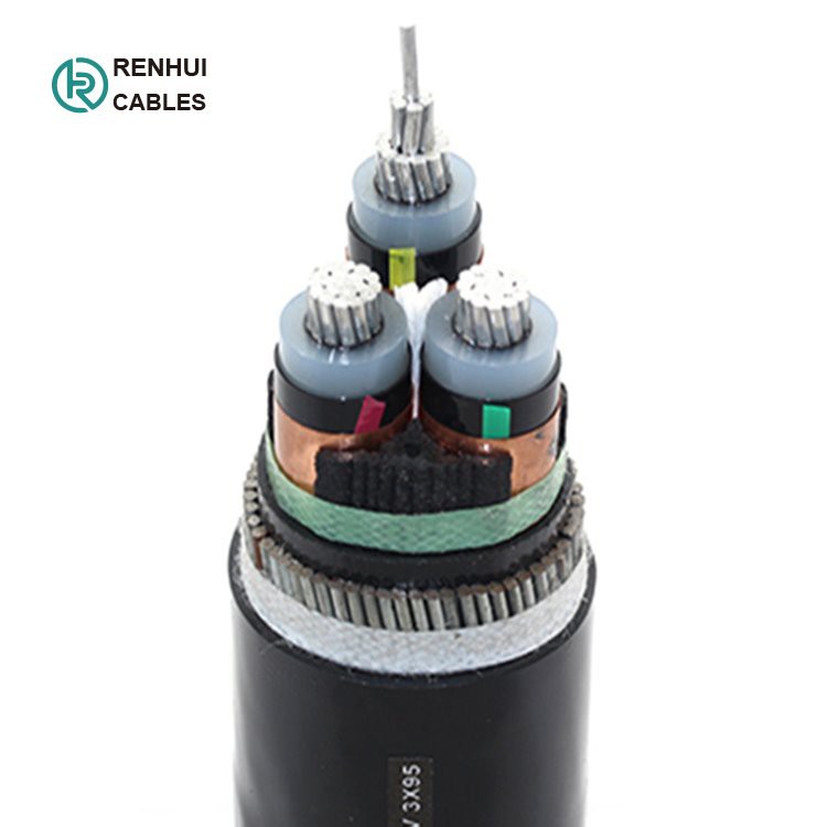 Kabel Al/XLPE/CTS/PVC/SWA/PVC